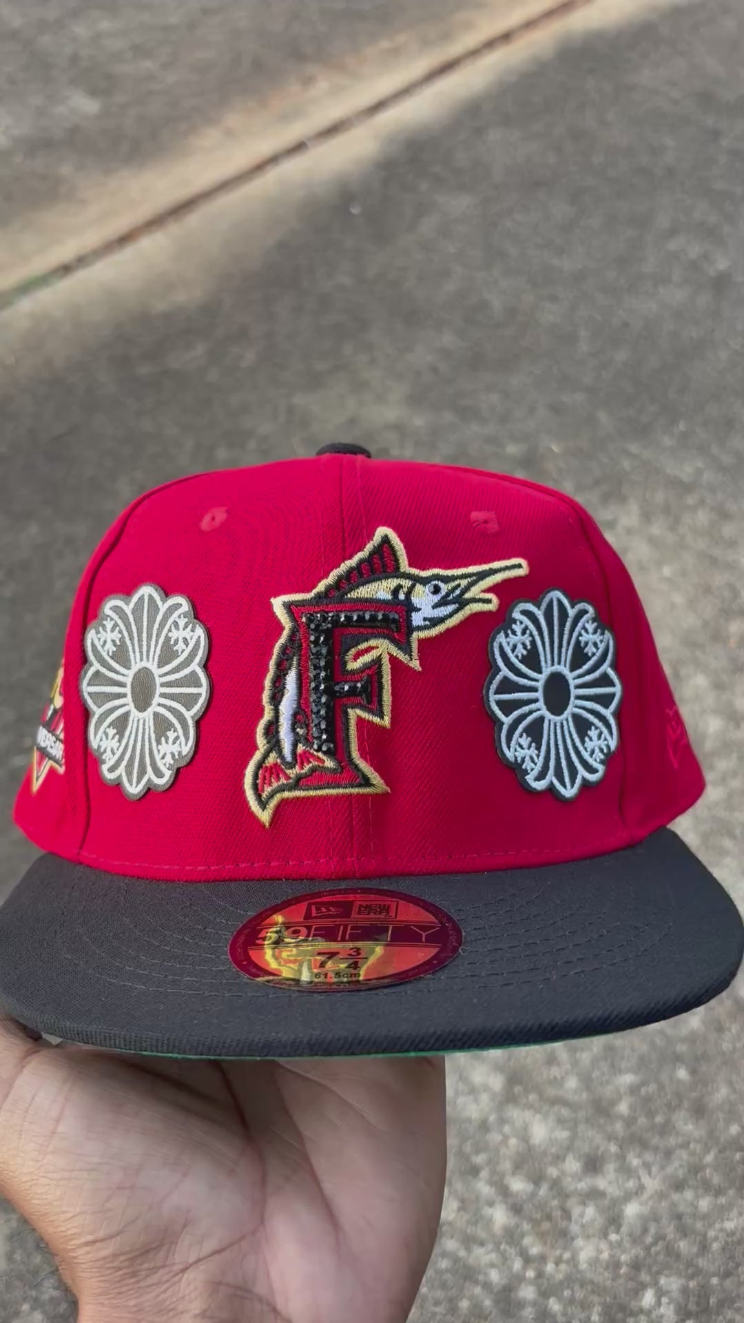 Custom Florida Marlins fitted cap